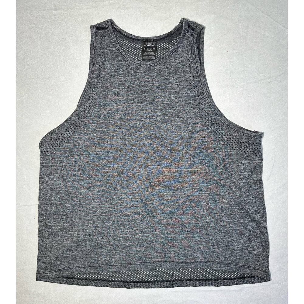 Victoria Secret PINK Gray Tank Size Small